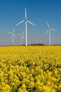 Wind power plants, wind farm, near Lövenich, belongs to the town of Erkelenz, district of