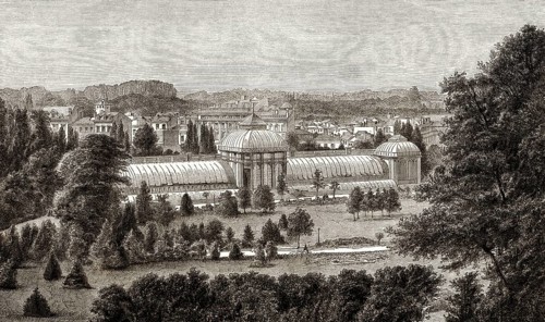 Jardin public de Bordeaux, Frankreich, 19. Jahrhundert