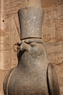 Horus statue, Edfu temple, Horus temple, Edfu, Egypt