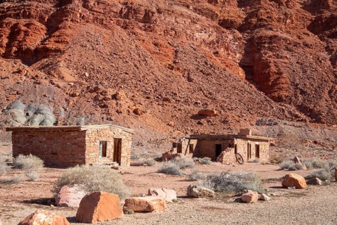 Lee's Ferry, Arizona - Historic buildings at Lee's Ferry on the Colorado River at the north end of