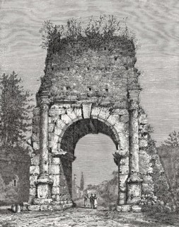 The Arch of Drusus, Rome, Italy, 19th Century