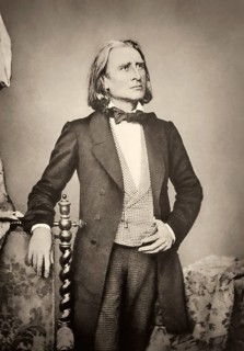 Portrait of Franz Liszt, 1811-1886, Hungarian composer, virtuoso pianist