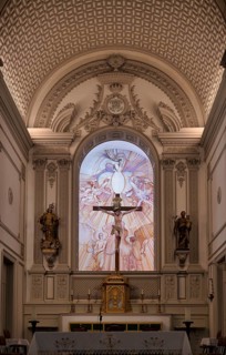 Interior, altar, church, parish church, Igreja Paroquial de Santa Maria de Lagos, Lagos, Algarve,