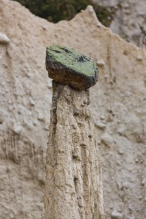 Earth pyramids located in Platten in the municipality of Percha, near Bruneck in South Tyrol, Italy