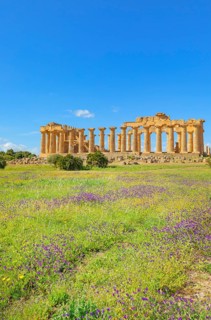 Temple of Hera or Temple E, Selinunte Archaeological Park, Selinunte, Trapani district, Sicily,