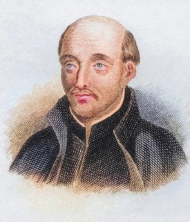 Saint Ignatius of Loyola 1491 to 1556, Spanish theologian. Founder of the Society of Jesus or