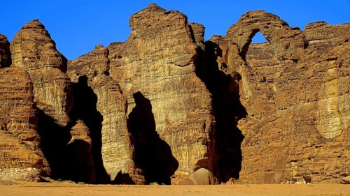 Middle East, Saudi Arabia, typical rocky landscape near Al Ula, Al Ula