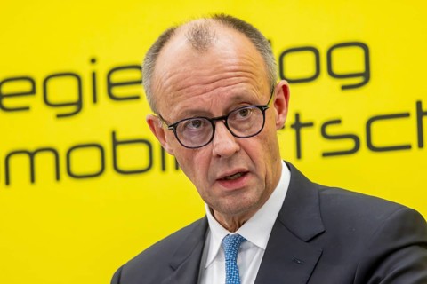 Federal Chancellor Friedrich Merz (CDU) . portrait. Annual event on the BW Automotive Industry