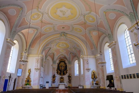 Pfarrkirche St. Pankratius, Reit im Winkl, Chiemgau, Upper Bavaria, Bavaria, Germany