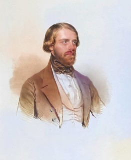 Arcadius Klein (d. 1848), Lieder singer, Historical, digitally restored reproduction from a 19th