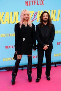 Bill and Tom Kaulitz at the premiere of the Kaulitz & Kaulitz (Netflix) reality series at the