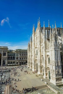 Milan Cathedral on a sunny day, Milan, Italy