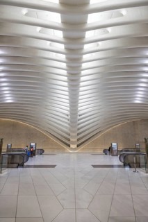 World Trade Centre WTC Oculus modern architecture by Santiago Calatrava in New York, USA