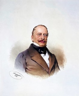 Jakob Christian Schik around 1860 Factory owner in Vienna, Historical, digitally restored