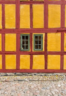 Half-timbered house, Andresens Købmandsgård or Kaufmannshof, Kerteminde, Funen, Region Syddanmark,