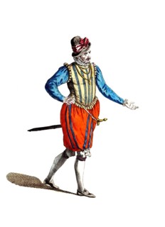 Historical clothing, fashion over time, clothing of a distinguished gentleman from the United
