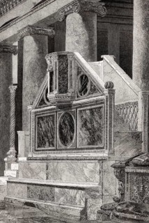 Pulpit of Gospel, San Lorenzo fuori le mura, Rome, Italy, 19th Century