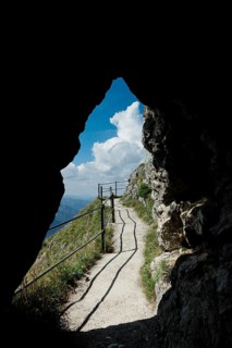 View from the Wendelstein into the surroundings, August, Bavaria, Germany