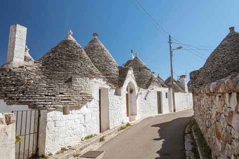 Buildings Trullo in Alberobello, Italy