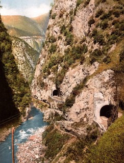 Toscolana Toscolano, Valley, roads and tunnels, Lake Garda, Italy, Valley, roads and tunnels, Lake