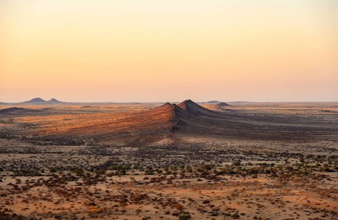 Rocks and landscape near the Pontok Mountains, Große Spitzkuppe Nature Reserve, Namibia