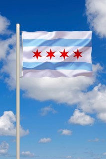 The flag of Chicago, Illinois, Studio
