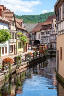 Half-timbered houses on the Schipkapass, Annweiler, Rhineland-Palatinate, Germany