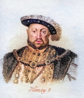 Henry VIII. 1491-1547 King of England from the book Crabbs Historical Dictionary from 1825,