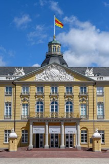 Baden State Museum in the Karlsruhe Castle, front view, Karlsruhe, Baden-Württemberg, Germany