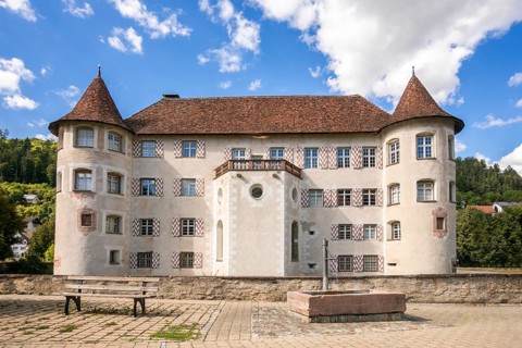 Das Wasserschloss in Glatt, Germany, Dorf Glatt, Burg, palace gardens, Sulz, Neckar, Studio,