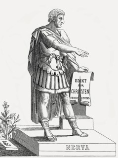 Nerva, Marcus Cocceius Nerva Caesar Augustus, AD 30 – 98, Roman emperor from 96 to 98