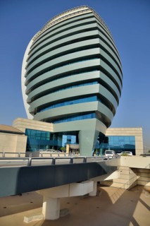 Futuristic facade of Corinthia Hotels, Kharthoum, Sudan