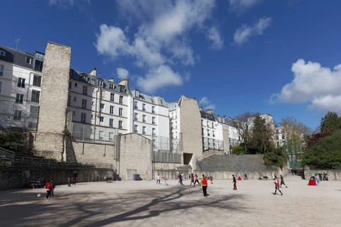 Lutetia Arena, Arenes de Lutèce, Roman Amphitheatre, Latin Quarter, Paris, France