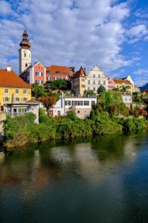 Frohnleiten an der Mur, city view, Murtal, Styria, Austria