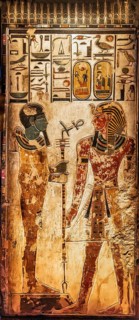 Reproduction of the tomb of Ramses II's father, Seti I, from the exhibition: Ramses the Great and