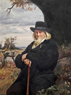 August Heinrich Hoffmann, Hoffmann von Fallersleben, 1798 –1874, German poet, digital edited