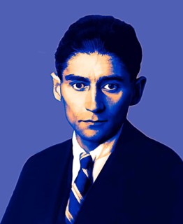 Portrait of Franz Kafka, 1883 – 1924, German-speaking Bohemian novelist, digitally edited according