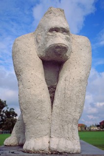 Large figure of an orangutan, New Jersey, USA