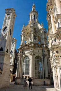 The Royal Chateau at Chambord, the tower of Lanterne. Loire Valley, Loir-et-Cher department,