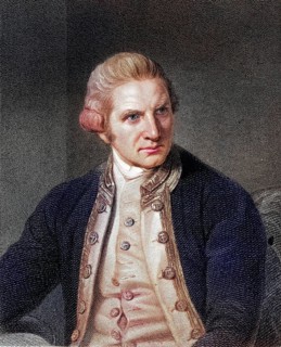 James Cook 1728-1779, British naval commander, navigator and explorer. From the book Gallery of