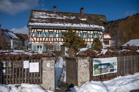 Historisches Fachwerkwohnhaus, Egloffstein, Upper Franconia, Bavaria, Germany