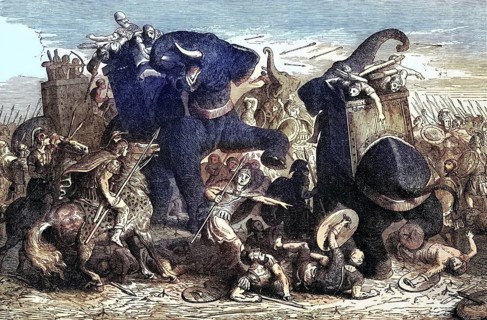 The Battle of Gaza in 332 BC by Alexander the Great, which gave the emperor control over Egypt,