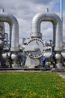 Werne, North Rhine-Westphalia, Germany, compressor station for natural gas and, in future, hydrogen