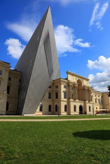 Military History Museum of the German Armed Forces, main arsenal building with wedge, architect
