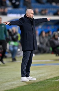 Coach Christian Ilzer TSG 1899 Hoffenheim Gesture Gesture Europa League, PreZero Arena, Sinsheim,