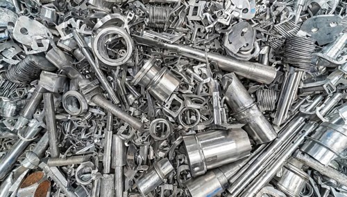 Metal, material, components, bolts and screw connections made of stainless steel