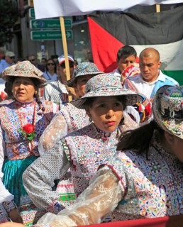 Political rally march on Columbus Day, Fiesta Nacional de España, October 12 2017, Madrid, Spain