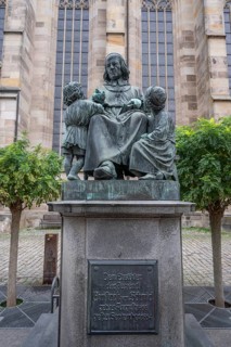 Monument to Johann Nepomuk Christoph Friedrich Schmid, born 1768, died 1854, priest and writer,