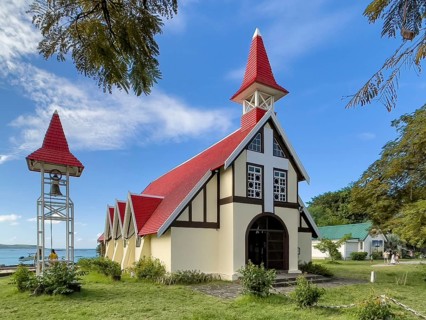 Excursion destination Photo motif for tourists Church of Notre-Dame Auxiliatrice de Cap Malheureux