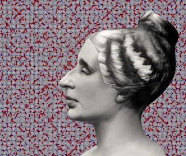 Bust of Marie-Sophie Germain, 1776 –1831, French mathematician, physicist and philosopher,